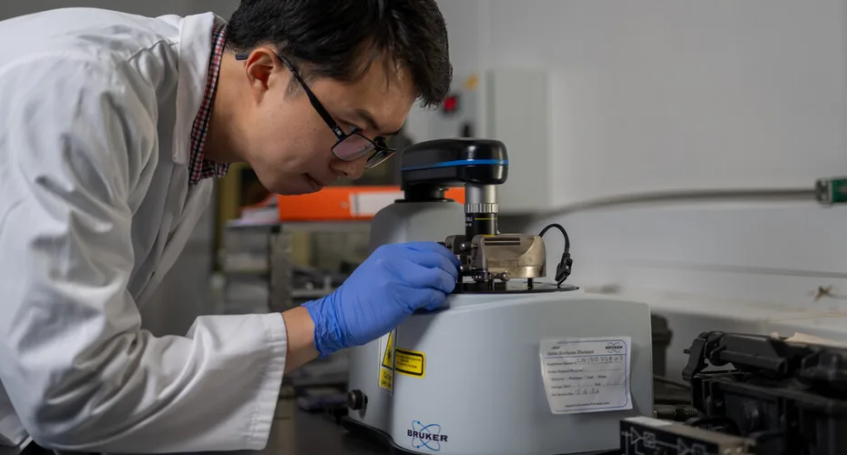 Atomic Force Microscope (AFM) equipment within the Imaging Suite in the Harrison Building.