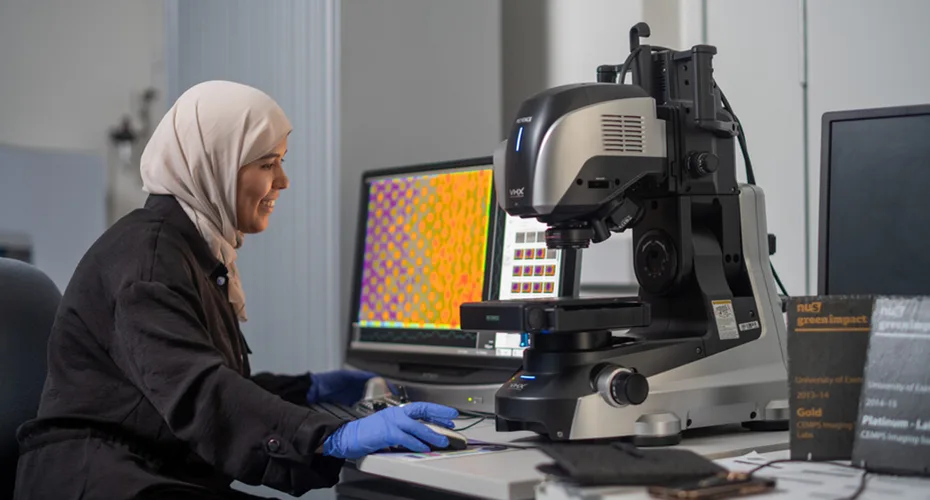 3D Light Microscope equipment within the Imaging Suite in the Harrison Building.