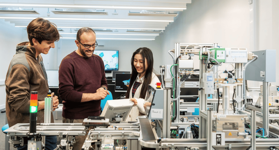 Students inside the ExDes Lab